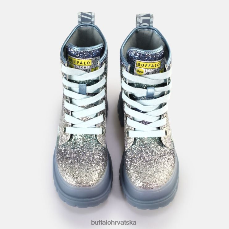 srebrno siva Buffalo aspha lace up hi gležnjača vegan |čizme TDD6T440